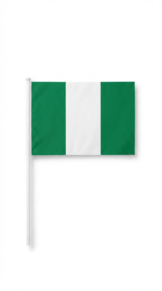 Nigeria Hand Flag (30 x 45 cm)