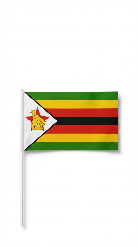 Zimbabwe Hand Flag (30 x 45cm)